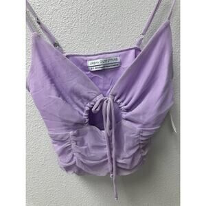 Urban Outfitters‎ Women’s Peep Hole Strappy Tank Lavender Purple Size Small